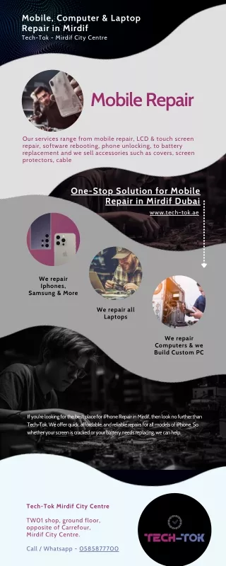 Mobile|Computer|Laptop|Repair Services|Mirdif|City Centre Mirdif|Dubai