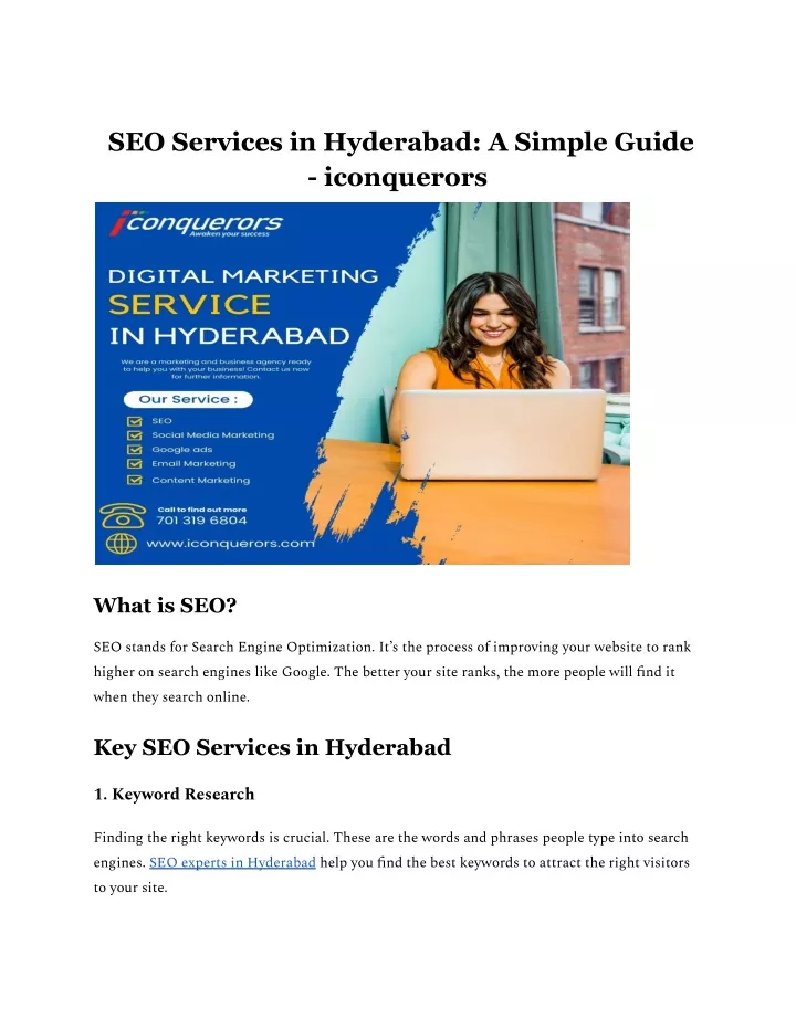 seo services in hyderabad a simple guide