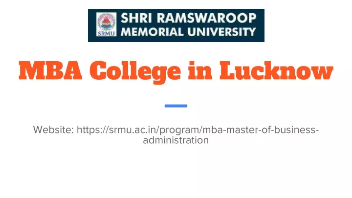 mba college in lucknow