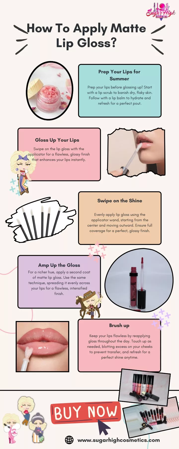 how to apply matte lip gloss