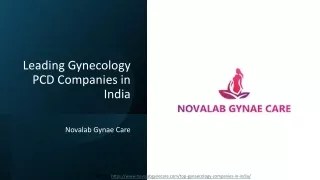 Leading Gynecology PCD Companies in India - Novalab Gynae Care