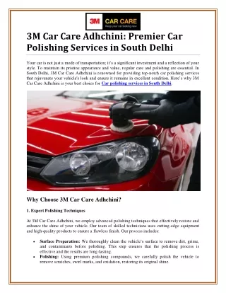 3m car care adhchini premier car polishing
