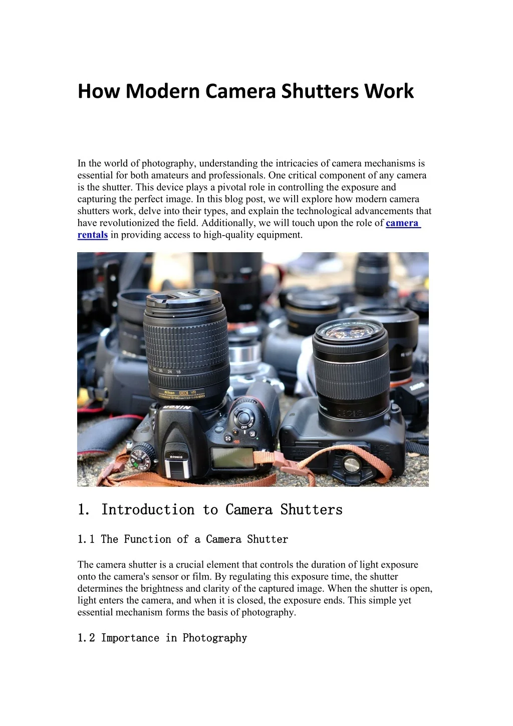 PPT - How Modern Camera Shutters Work PowerPoint Presentation, free ...