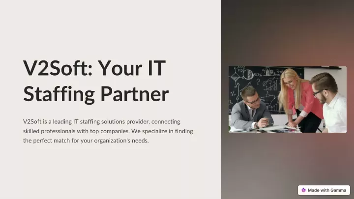 v2soft your it staffing partner