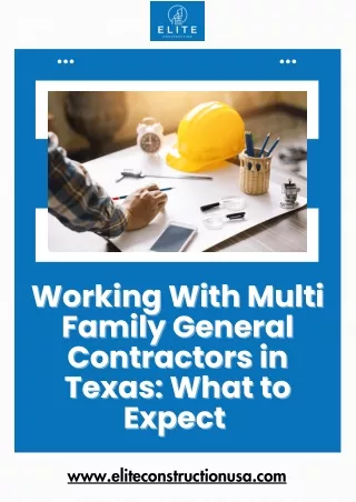 working with multi working with multi family