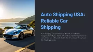 auto shipping usa reliable car shipping