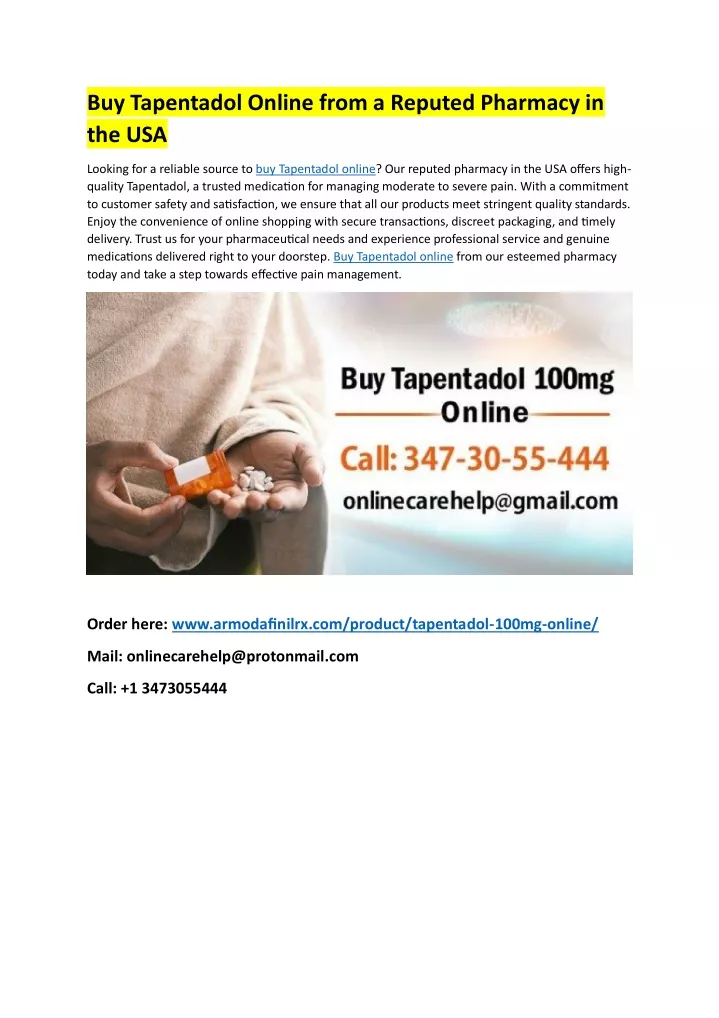 buy tapentadol online from a reputed pharmacy