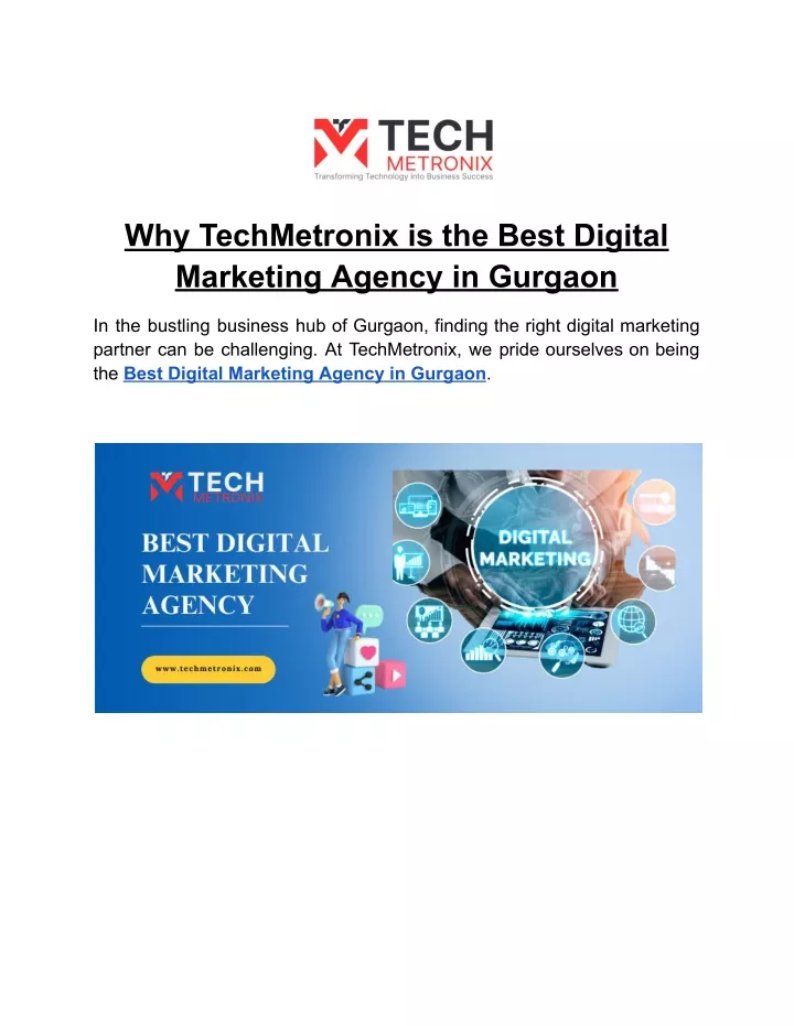 why techmetronix is the best digital marketing