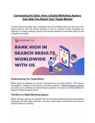 Connecting the Dots_ How a Digital Marketing Agency Can Help You Reach Your Target Market