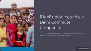 r i d e b u d d y y o u r n e w delhi commute