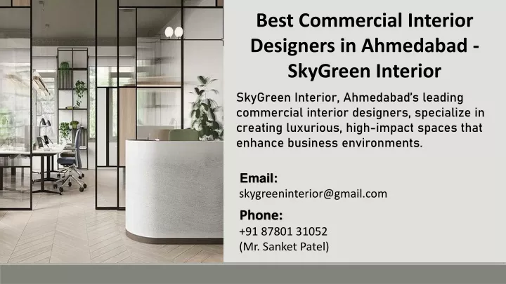 best commercial interior designers in ahmedabad