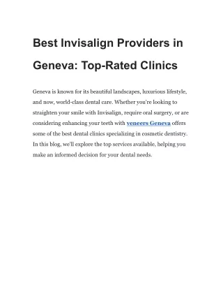 Best Invisalign Providers in Geneva_ Top-Rated Clinics