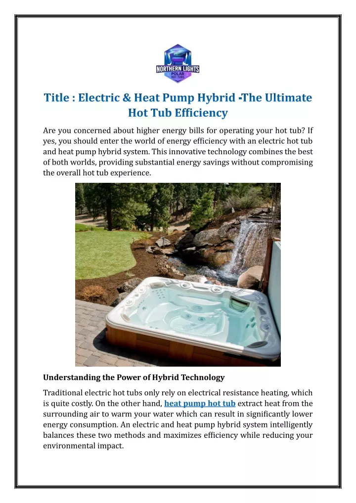 title electric heat pump hybrid the ultimate