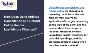 delta airlines cancellation and refund policy