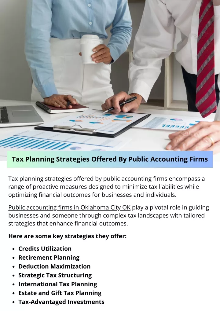 tax planning strategies offered by public