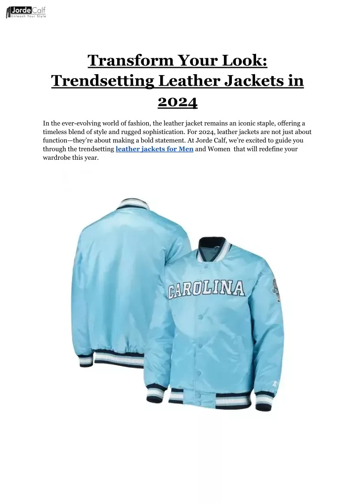 transform your look trendsetting leather jackets