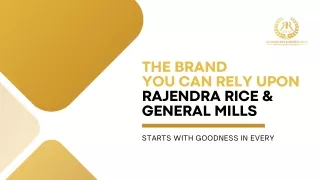 Rajendra Rice & General Mills: Leading Rice Exporters in India