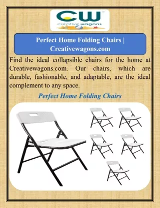 Perfect Home Folding Chairs  Creativewagons.com