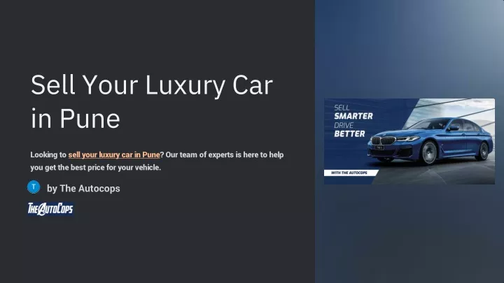 sell your luxury car in pune