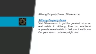 Alibaug Property Rates  Stheera.com