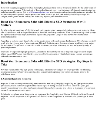 Boost Your Ecommerce Sales with Effective website positioning Strategies