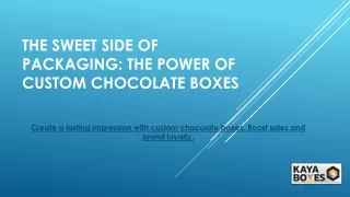 The Sweet Side of Packaging The Power of Custom Chocolate Boxes