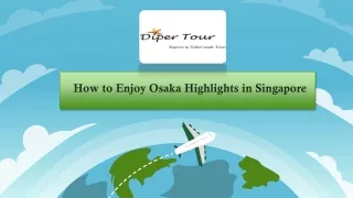 How to Enjoy Osaka Highlights in Singapore