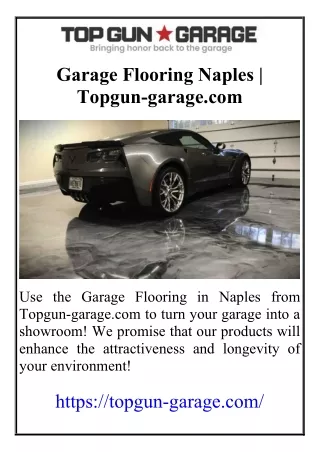 Garage Flooring Naples  Topgun-garage.com