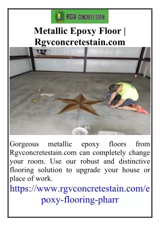 Metallic Epoxy Floor  Rgvconcretestain.com