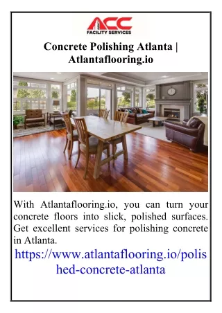 Concrete Polishing Atlanta  Atlantaflooring.io