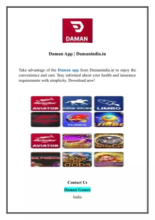 daman app damanindia in