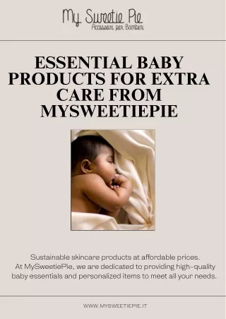 Discover the Finest Baby Essentials at MySweetiePie!
