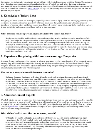 The Benefits of Working With a Lawyer for Cars And Truck Accident Whiplash Injur