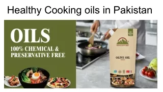 Healthy Cooking oils in Pakistan