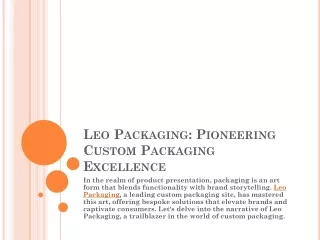 leo packaging