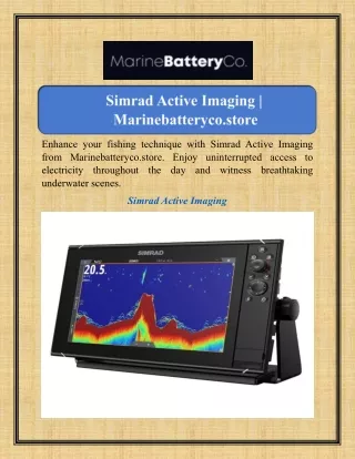 enhance your fishing technique with simrad active