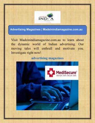 visit madeinindiamagazine com au to learn about