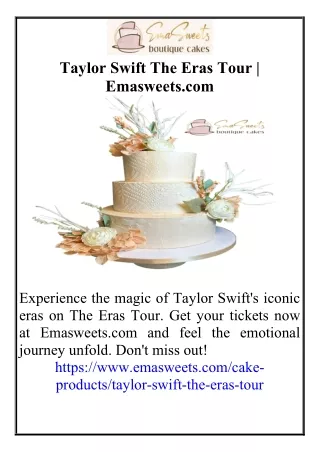 Taylor Swift The Eras Tour Emasweets.com