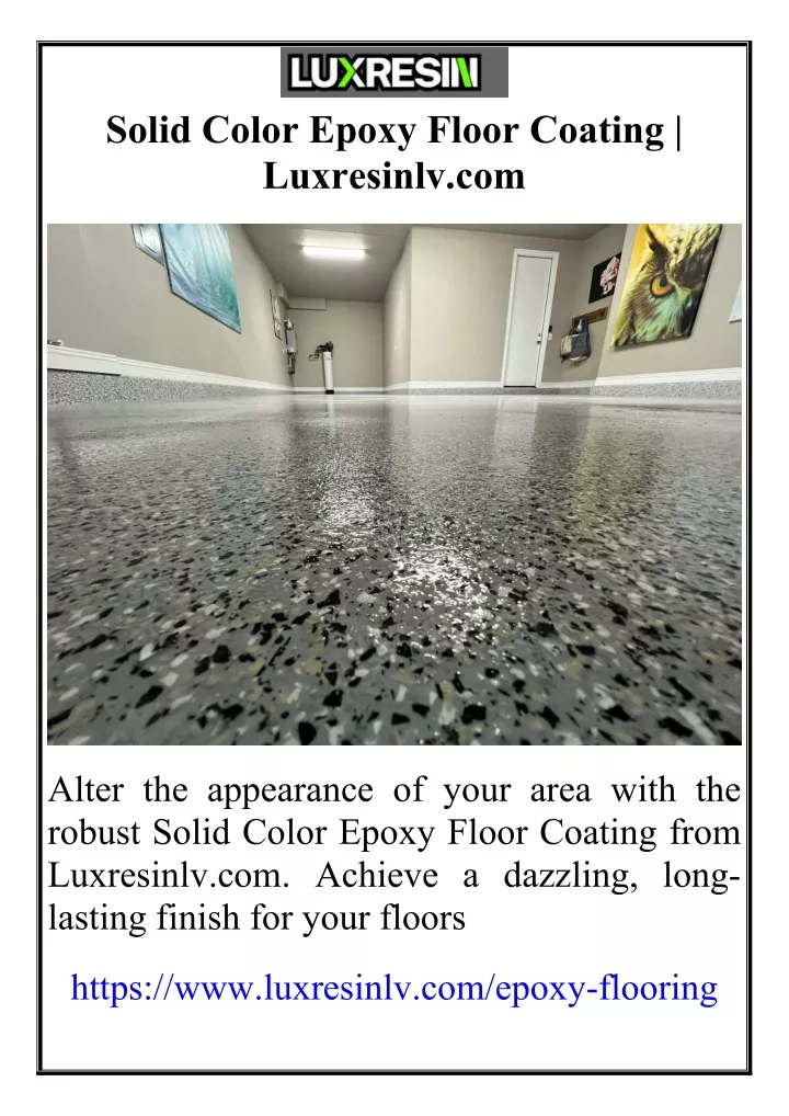 solid color epoxy floor coating luxresinlv com