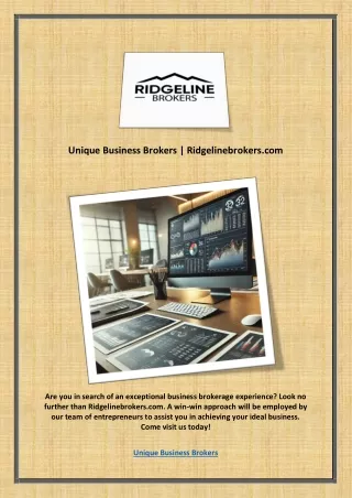 Unique Business Brokers