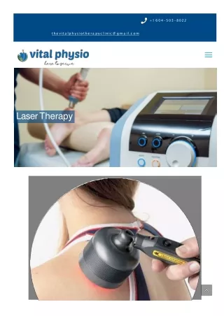 Laser Physiotherapy Services in Surrey, BC