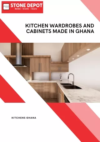 Kitchen Wardrobes and Cabinets Made in Ghana