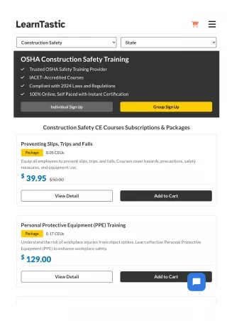 OSHA Construction Safety Training