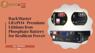 RackMaster LiFePO4-Premium Lithium Iron Phosphate Battery for Resilient Power