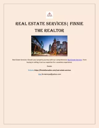 Real Home Evaluation service Canada| Finnie The RealtorEstate Services