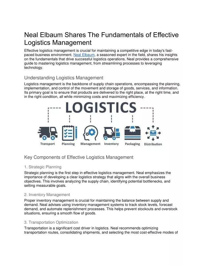 neal elbaum shares the fundamentals of effective