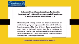 Enhance Your Cleanliness Standards with Professionals of Excellence Janitorial S