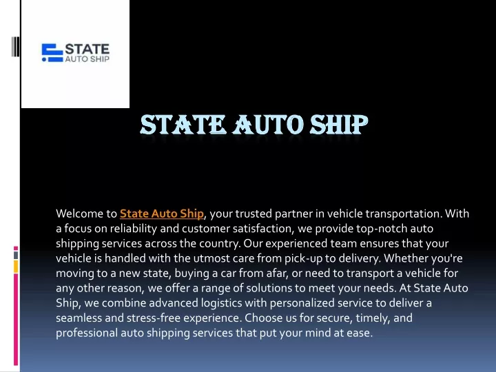 state auto ship state auto ship