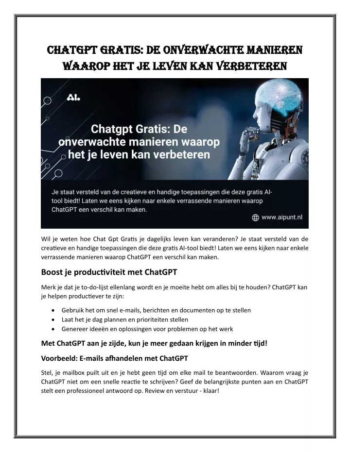 chatgpt gratis de onverwachte manieren chatgpt