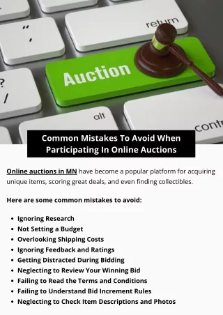 common mistakes to avoid when participating